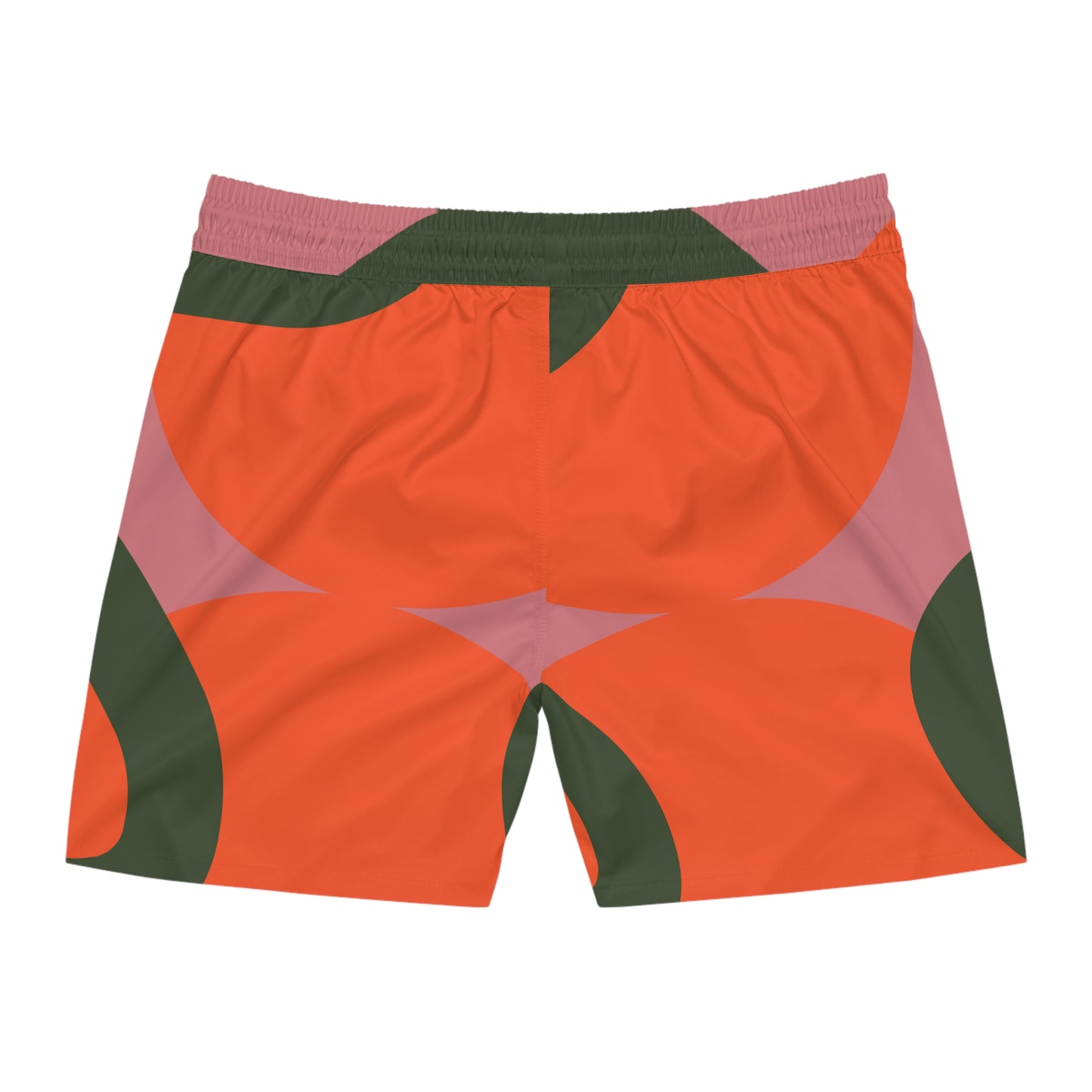 Pink & Green Shape Distortion - Swim Shorts